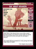Ba' Huut Kraken  - Custom Card
