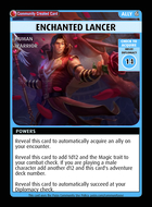 Enchanted Lancer - Custom Card