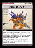 Metal Greymon - Custom Card