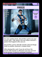 Freeze - Custom Card