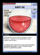 Baby Oil - Custom Card