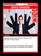 Office Manager - Custom Card