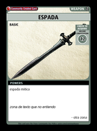 Espada - Custom Card