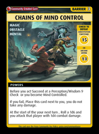 Chains Of Mind Control - Custom Card