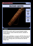 Blessed Quiver - Custom Card