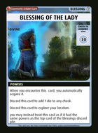 Blessing Of The Lady - Custom Card
