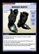 Winged Boots - Custom Card