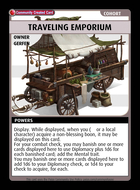 Traveling Emporium - Custom Card
