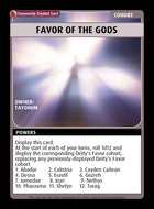 Favor Of The Gods - Custom Card
