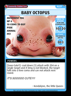 Baby Octopus - Custom Card