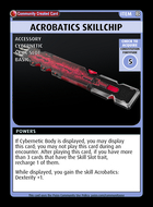 Acrobatics Skillchip - Custom Card