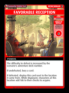 Favorable Reception - Custom Card