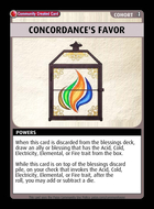 Concordance's Favor - Custom Card