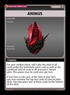 Animus - Custom Card