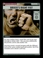 Brock's Right Fist - Custom Card