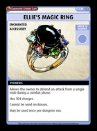 Ellie's Magic Ring - Custom Card