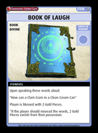 Book Of Laugh - Custom Card