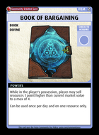 Book Of Bargaining - Custom Card