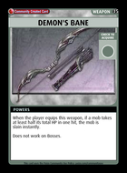 Demon's Bane - Custom Card