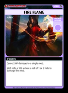 Fire Flame - Custom Card