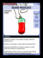 Blood Necklace - Custom Card