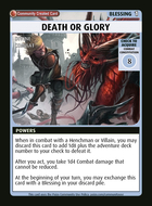 Death Or Glory - Custom Card