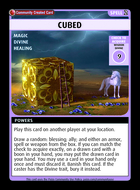 Cubed - Custom Card