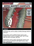 Arena Master's Gauntlets - Custom Card