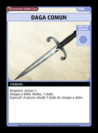 Daga Comun - Custom Card