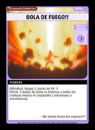 Bola De Fuego!! - Custom Card