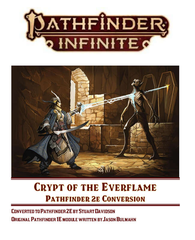 Crypt of the Everflame Pathfinder 2E Conversion