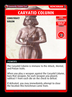 Caryatid Column - Custom Card