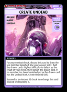 Create Undead - Custom Card