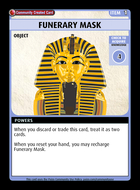 Funerary Mask - Custom Card