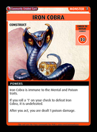 Iron Cobra - Custom Card