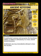 Ancient Keystone - Custom Card