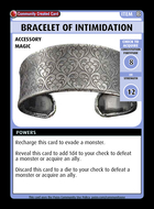 Bracelet Of Intimidation - Custom Card
