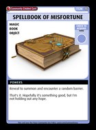 Spellbook Of Misfortune - Custom Card