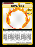 Fir(di)e Ring - Custom Card