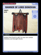 Banner Of Lord Donovan - Custom Card