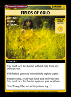 Fields Of Gold - Custom Card