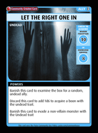 Let The Right One In - Custom Card