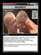 Headbutt - Custom Card