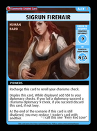 Sigrun Firehair - Custom Card