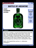Bottle Of Absinthe - Custom Card