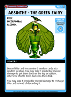 Absinthe - The Green Fairy - Custom Card