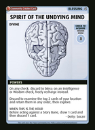 Spirit Of The Undying Mind - Custom Card