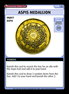 Aspis Medallion - Custom Card