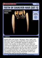 Teeth Of Dahlver-nar (set 1) - Custom Card