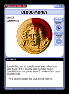 Blood Money - Custom Card